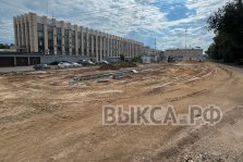выкса.рф, Новую парковку строят за зданием Администрации округа Выкса